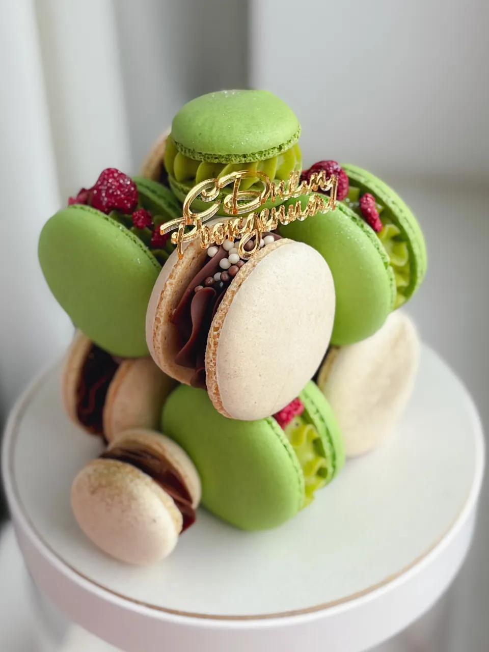 Мини-торт из макарон